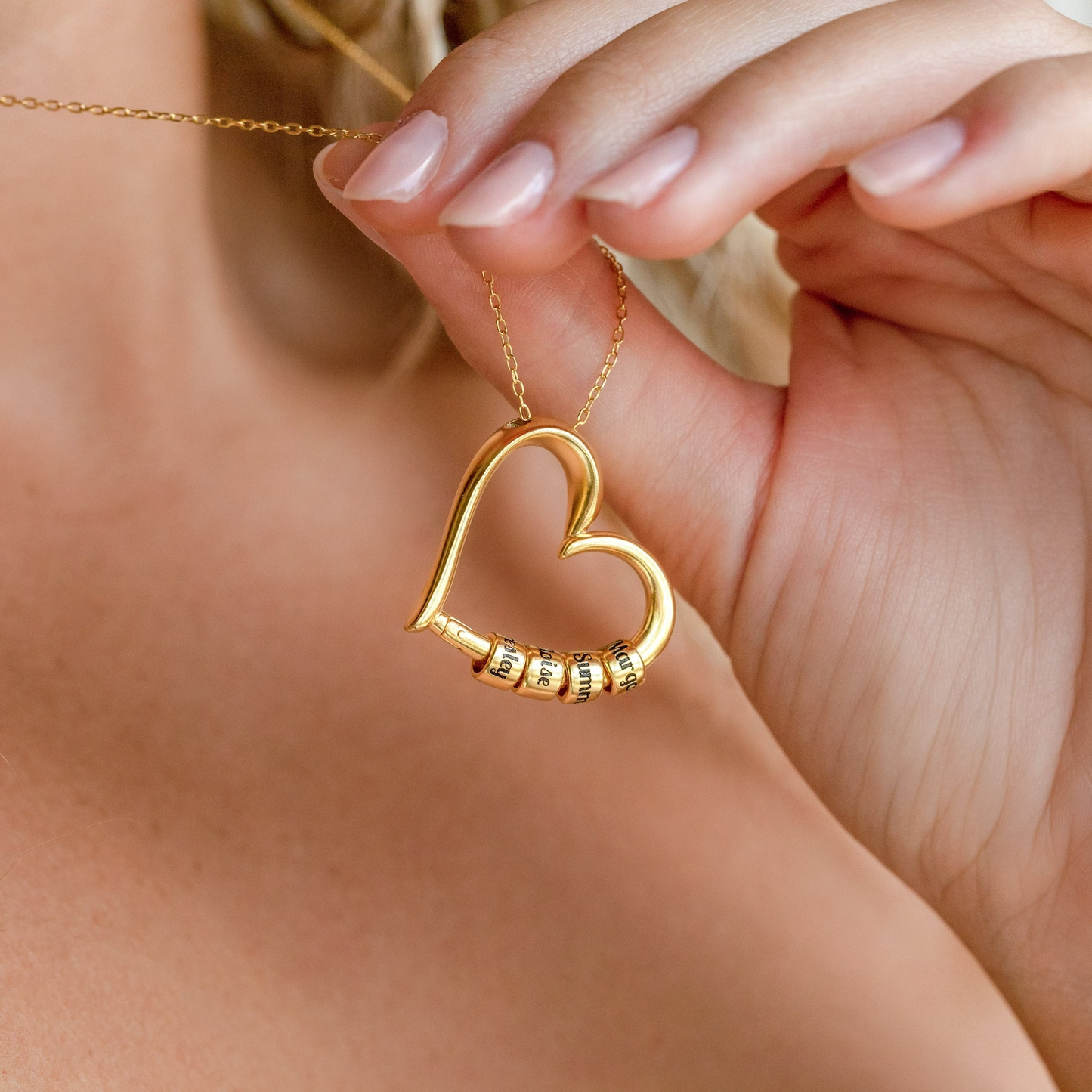 Rosy Brown Woven® Name Necklace