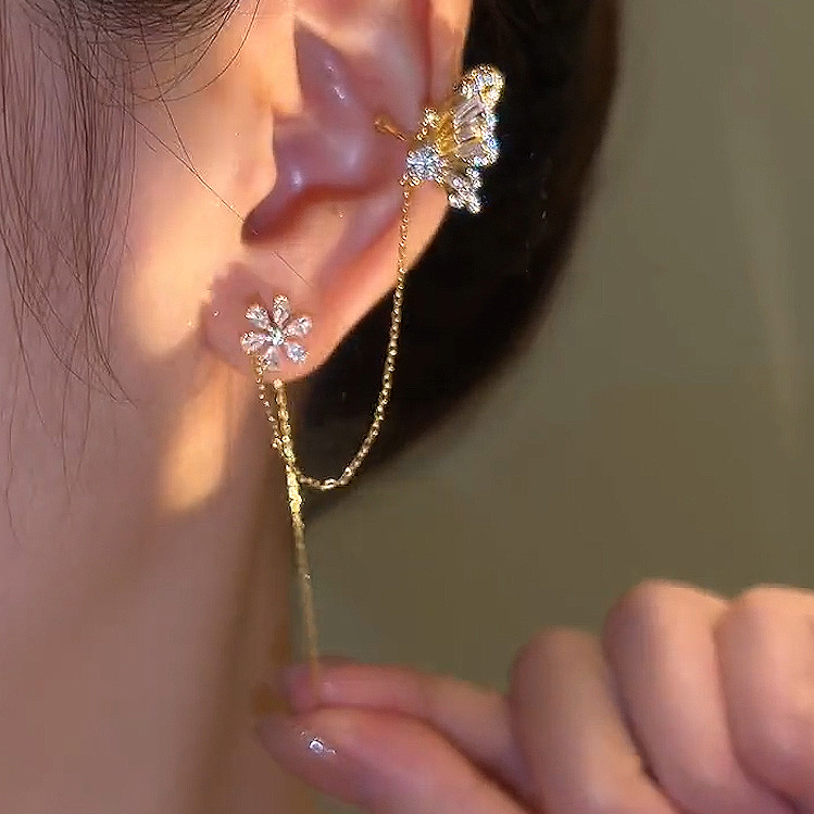 Dim Gray Olivia® Combo Earrings (One Pair)