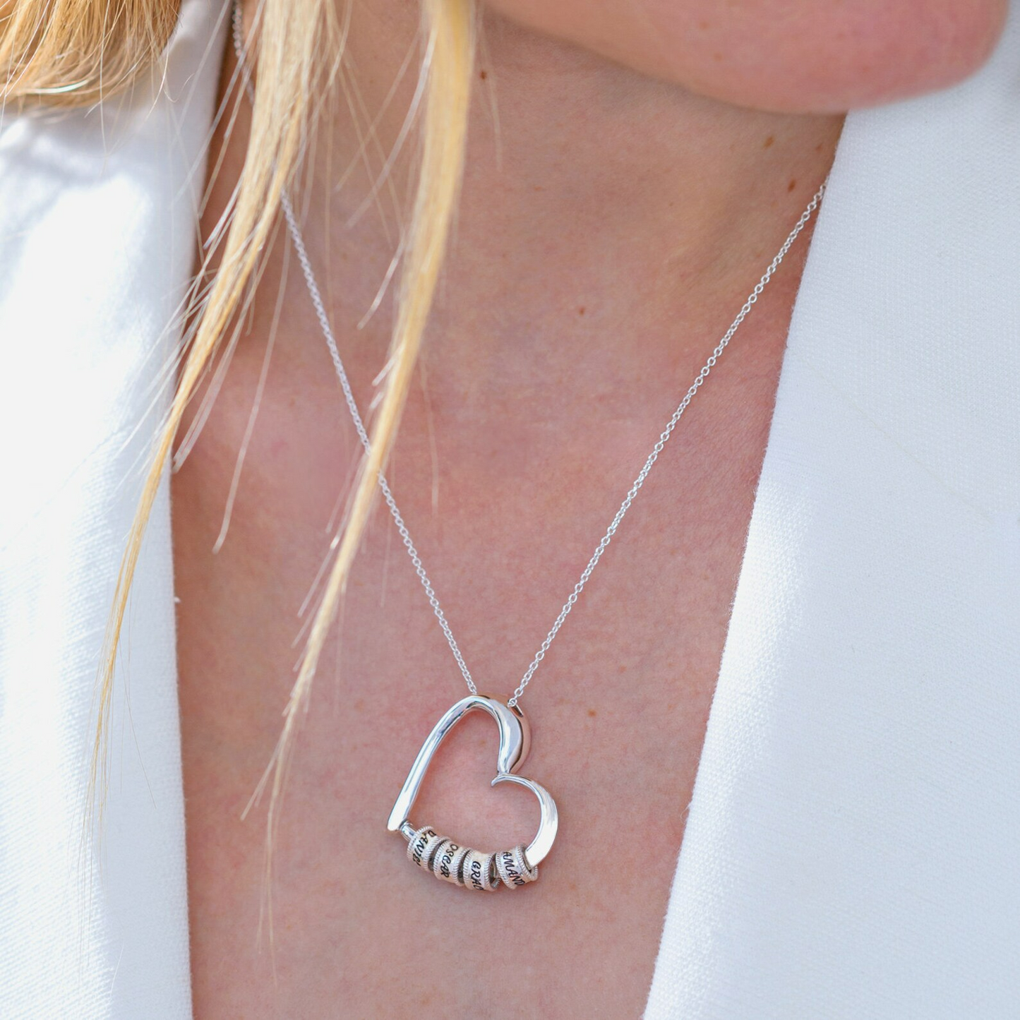 Rosy Brown Woven® Name Necklace