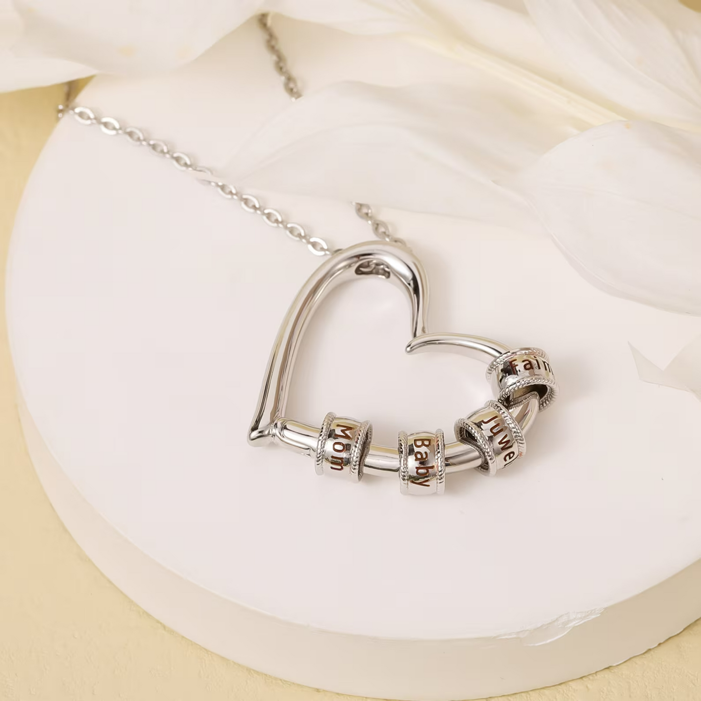 Antique White Woven® Name Necklace